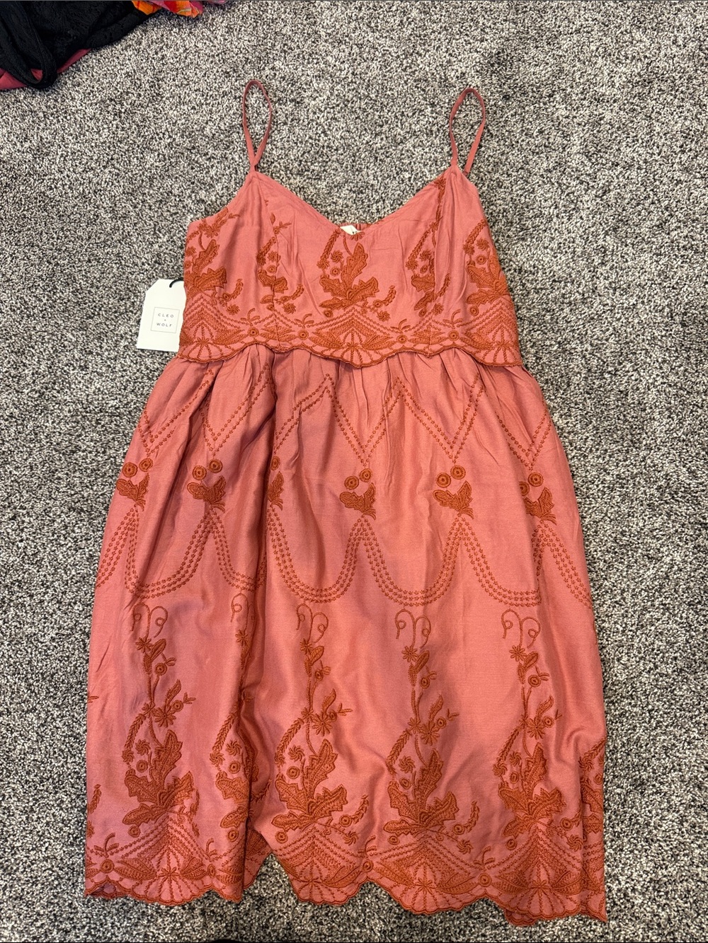 Cleo + Wolf Burnt Orange Dress